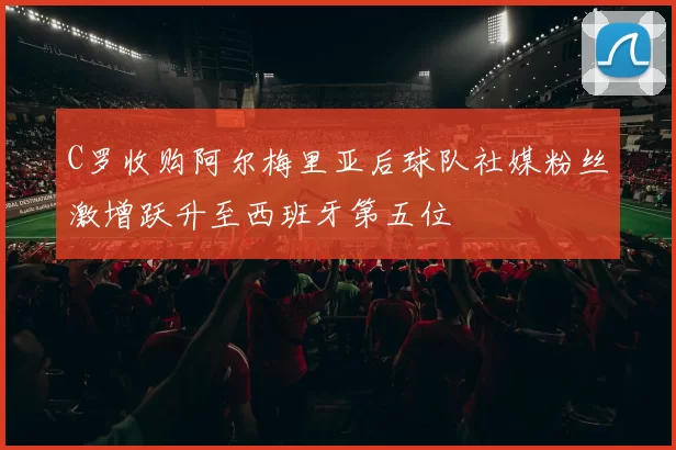C罗收购阿尔梅里亚后球队社媒粉丝激增跃升至西班牙第五位
